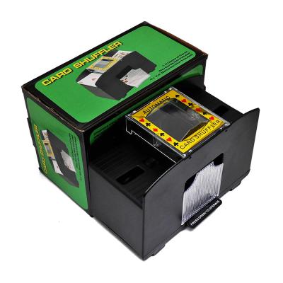 China 1-4 Pairs Automatic Plastic Shuffler Dealer Baccarat Texas Black Jack Electric Plastic Poker For Casino Accessories for sale