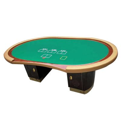 China MDF+Wood+PU poker table baccarat game live stream casino online dragon and tiger niu san gong zai jin hua chinese table game for sale