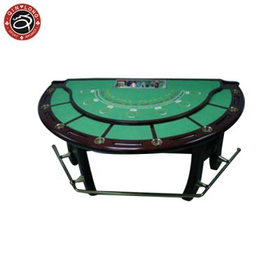 China Professional Texas Baccarat Texas Clay Iron poker table poker table match table casino blackjack poker table luxury ABS brass Customize LED 240*130*80cm for sale