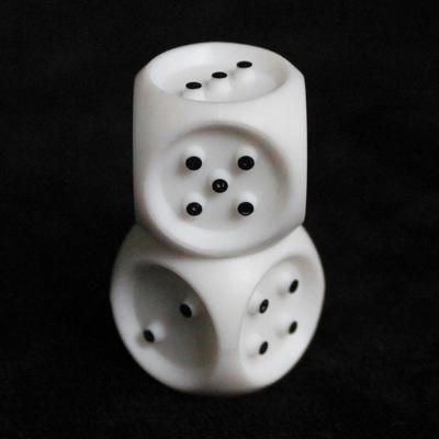 China 20mm Blindman Die Cuts Custom White Braille 20mm 6sided White Dies Casino Blank Dies for sale