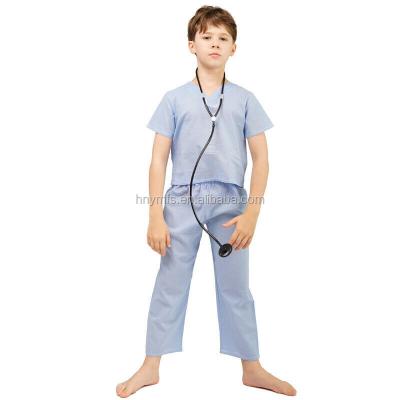 China Professional customGood quality factory price anti-pilling muanufacture long sleeve style kids doctors lab coats with pockets for sale