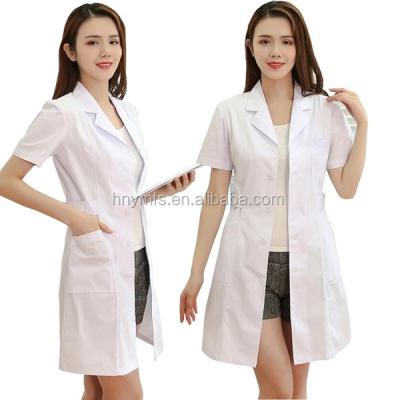 China Custom Good Quality Anti-pilling Hospital Staff Tools Workwear Scrub Set Short Sleeve Lab Coat Hospital Uniforms for sale