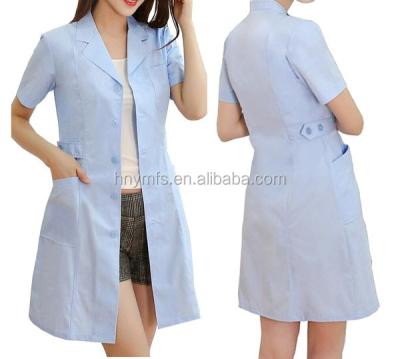 China Comfortable Hospital Medical Unisex Lab Coats For Doctor/Dentist/Pharmacist Workwear Short Sleeve Medial Lab Coat Uniforms for sale