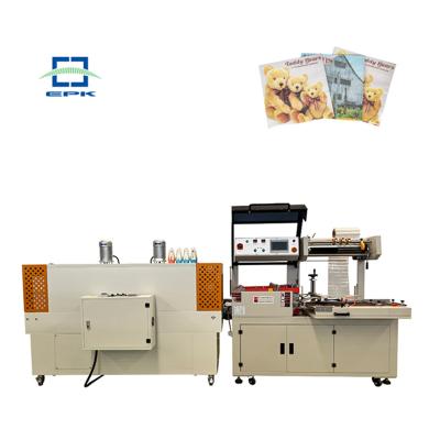 China Automatic Egg Tray Box Book Perfume L Sealer Shrink Food Tunnel Wrapping Packaging Machine for sale