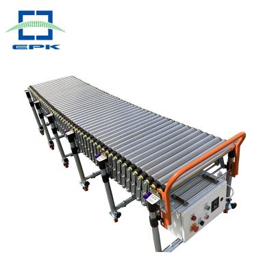 China Motorized Heat Resistant Automatic Powered Stainless Steel Driven Flexible Roller Conveyors for sale