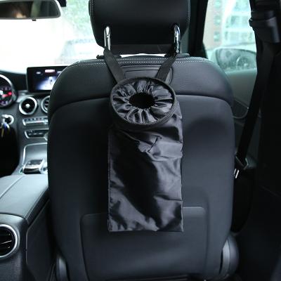 China Car Front Seat Organizer Trash Bin Hanging Bag Handles Storage Organizer Universal Waterproof Bag for sale