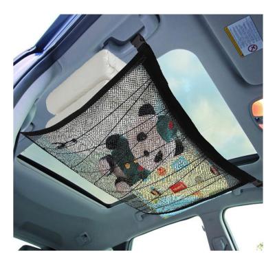 China Roof Organizer Most Car SUV MPV Truck Ceiling Travel Along Cargo Net Adjustable Storage Bag Pocket Promoted Mesh Pocket for sale