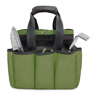 China Durable Heavy Duty Garden Tool Kit Holder Organizer Home Organizer Garden Tote Storage Tool Bag for Indoor and Outdoor Gardening for sale