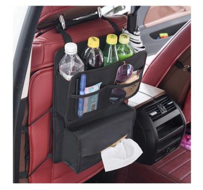 China Customized Organizer Heavy Duty Folding Hanging Wholesale Large Capacity Container Bag Car Back Seat Storage Box for sale