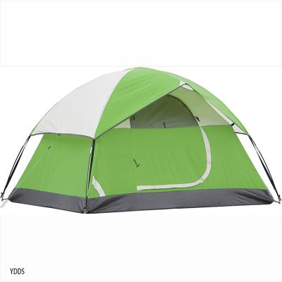 China Diagonal Tying Type Ultralight Camping Pop Up Tents 4 People Family Double Layer Waterproof Outdoor Automatic Tent for sale