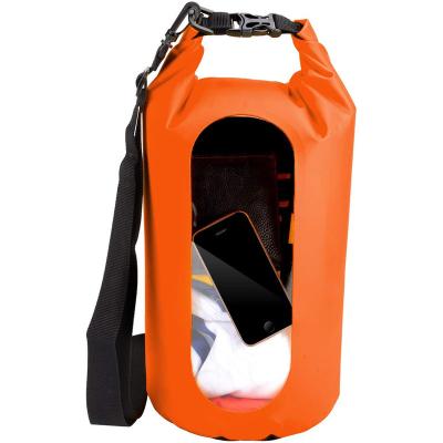 China Amazon Hot Selling Large Capacity PVC Outdoor Swimming Lightweight Heavy Duty Waterproof Dry Bag With Adjustable Strap for sale