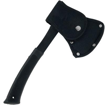 China New Product Universal Camping Emergency Black Forged Steel Heavy Duty Ax Rescue Survival Battle Hatchet for sale