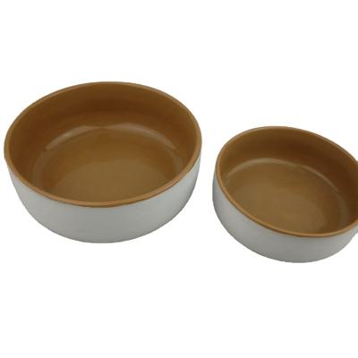 China Durable Dishwasher Safe Custom Printed Round Shaped Ceramic Pet / Dog Cat Food Dog Bowl Feeder for sale