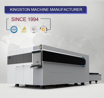 China CNC  12 kw Industrial Fiber Laser Cutting Machine 1500mm*3000mm Te koop