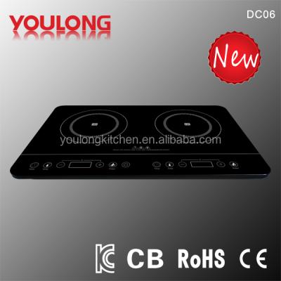 China YL-DC06 Dual Timer Ultra-thin Touch Control Induction Cooker for sale