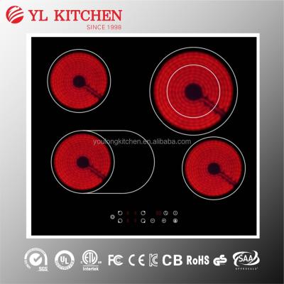 China GS Approval 4 ceramic / glass burner electric ceramic hob used electric cooktop for sale