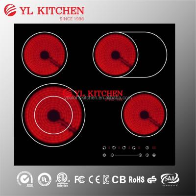 China Ceramic / Glass Plate Touch Control Halogen Infrared Cooker For Europe Market for sale