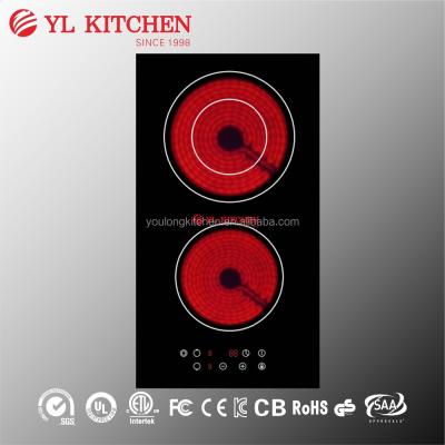 China Electric ceramic / glass ceramic cooker two burner /radiant cooker /infrared cooker for sale