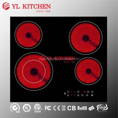 China Four Burners Hybriod Ceramic / Glass Cooker Hob CB CE SAA GS for sale