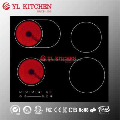 China /Glass Ceramic Element Combined Ceramic & Induction Hob 6700W With Slide Control for sale