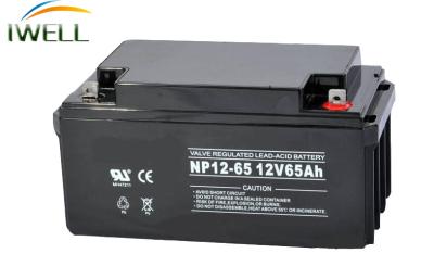 China Black / Grey UPS / EPS 65Ah 12v Gel Battery With CE / ISO9001 for sale