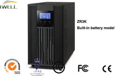 Chine Facteur en ligne 3Kva de système d'UPS de logement pour carte de SNMP avec l'utilisation de lumières de secours de batteries de 6Pcs 12V 9Ah à vendre