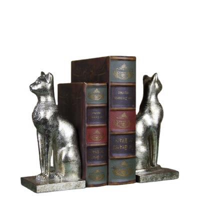 China MIDDLE EAST Egyptian Cat God Book Stand Table Decoration Ornaments Resin Crafts for sale