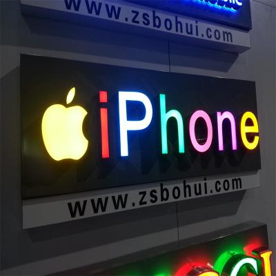 China Commercials Letters Outdoor Sign Light Box Shop Lights Typographic Quality Acrylic Light Letters for sale