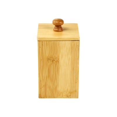 China Sustainable Wooden Bamboo Desktop Combined Storage Box With Lid For Space Saving Or Office Paper Bin for sale