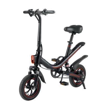 China Iron Bicycle Portable Concise View 12 Inch Mini Electric Motor 350w Lithium Battery 36v 7.5ah E-Bike Action In EU Warehouse for sale