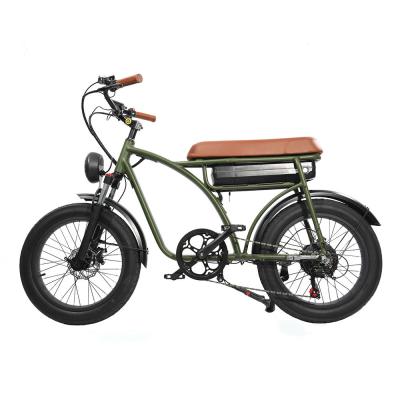 China Super Powered Electric Alloy 48v 500w 1000W 12.5Ah Fat Tire 2 Seat ebike Bicycle Two Electric Motorcycle Motorcycle Aluminum Price for sale