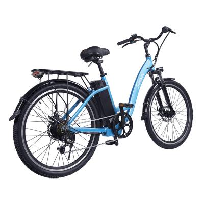 China Aluminum Alloy 7 Speed ​​Gears Adult Cruiser Electric Bicycles E-Bike With Removable 36V 15AH Ebike Lithium Battery For Male Female for sale