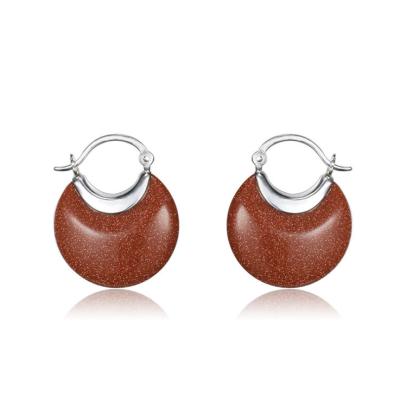 China Vintage Silver Single Earring Onier Red Natural Jade 925 Sterling Silver Custom Jewelry Hook Earrings for sale