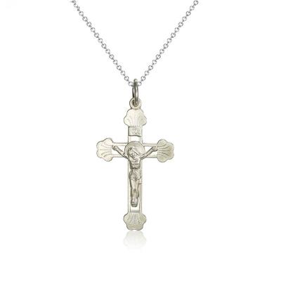 China Onier Pure 925 White Gold Silver Plated Religious Pendant Necklace For Man And Woman for sale