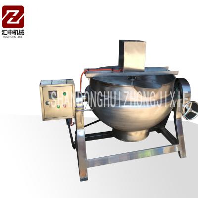 China Vegetable Processing Plant Food Grade Tilting Kettle Steaming Blender Pot Jacketed Machine Cooking Blender Pot Jacket Kettle for sale