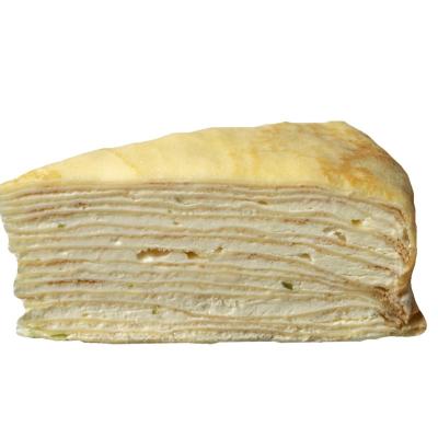 China Normal Wholesale Price Touched 8 Inch Lemon Mille Crepe Cake Handmade for sale