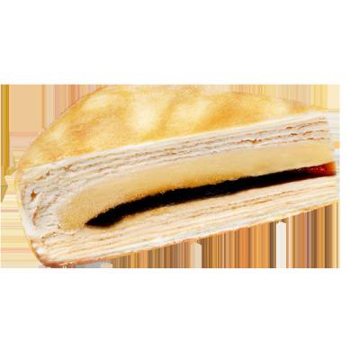 China Normal wholesale price touched 8 inch Handmade Caramel Mille Crepe Cake Pudding for sale