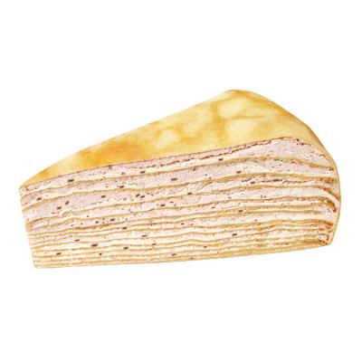 China Normal Hot Sale Touched 8 Inch British Earl Gray Mille Crepe Cake Handmade for sale