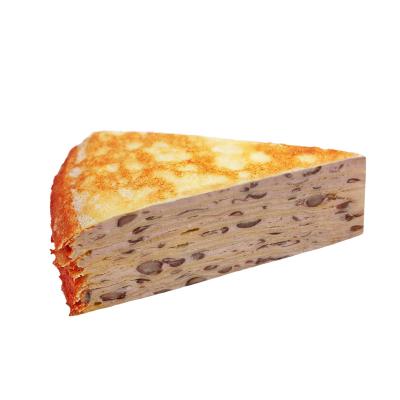 China Normal sample touched 8 inch Red Bean and Milk Mille Crepe Cake for sale