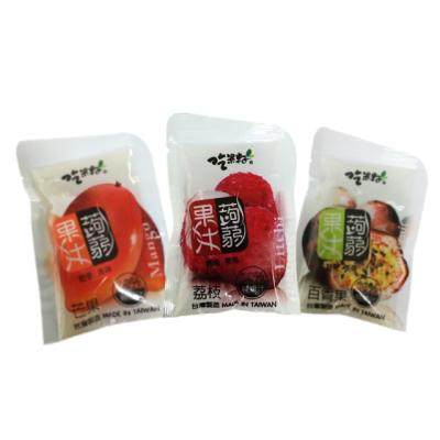 China Wholesale price Taiwan Jeagueijih Jelly Mango natural konjac, lychee, edible passion flower 156g Vegans for sale