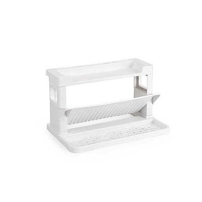 China Stocked Double-Layer Shelf Cabinet Kitchen Storage Rack for sale