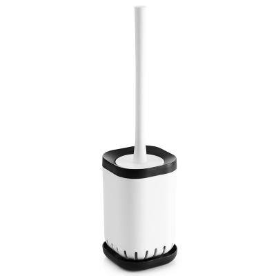 China Sustainable New Style Nylon Bristle Self Cleaning Wall Mounted , Floor-standing Drain Toilet Brush for sale