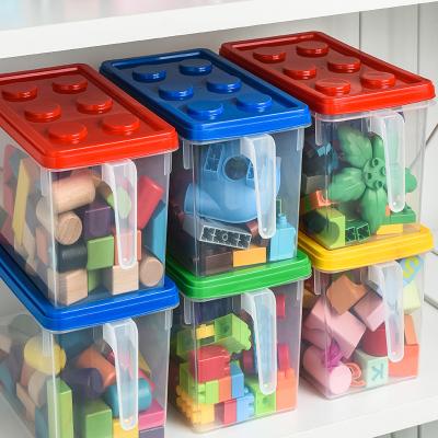 China Viable with Lego Organizer Box Storage Boxes Desktop Building Legoings Desk for sale