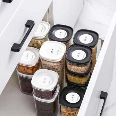 China Stored Box Spice Jars Decorative Plastics Pet Food Kitchen Plastic Stash Container Coffee Storage Jar for sale