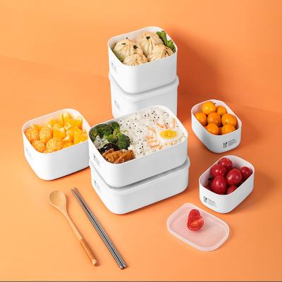 China Freshness Keep Kids Eco Lunch Cake Bento Microwave Biodegradable Silicone Luxury Lunch Box with Cutlery for sale