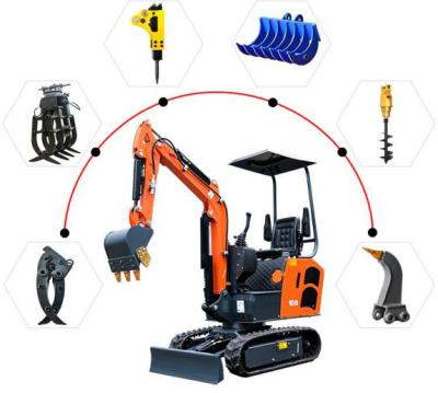 China Digger excavator chinese hotels earthmoving machinery small mini excavator and kubota excavator 2 ton with ASAP attachment for sale