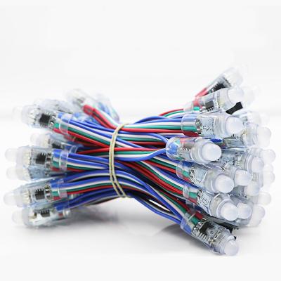 China Decorative lighting factory price 2 years warranty rgb led pixel ws2811 9mm 12mm led pixel string light for sale