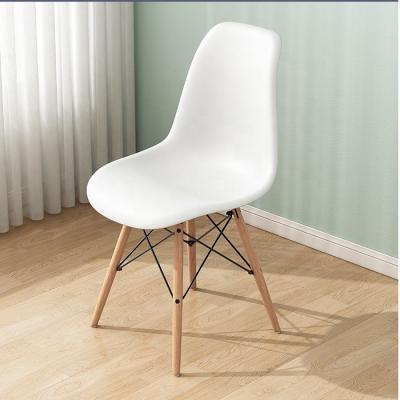 China Nordic Wooden Legs Luxury Nordic Plastic Chair Dining Chairs Leather Dining Chairs DC125 for sale