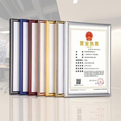 China 2021 Classic Plastic Hot Plastic Document Certificates Degree Graduation Frame Picture Frames Picture Frame Desk Decoration Wall for sale