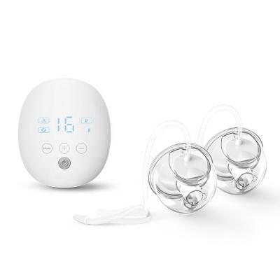 China Best BPA Free Silicone Portable Baby Electric Breast Pump Dual Breastfeeding Pump With Auto Mode for sale